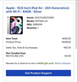 iPad Air 10.9 Inch