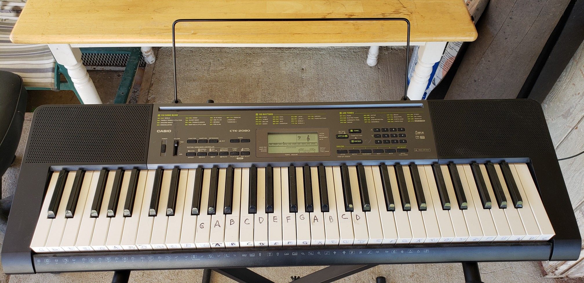Casio keyboard/ctk 2080 stand &power supply for Sale in Sacramento, CA