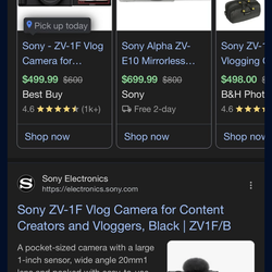 Sony camera