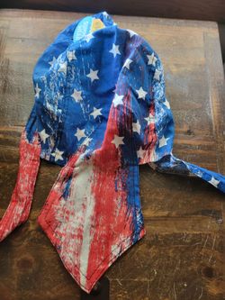 4th of july patriotic head wrap hat