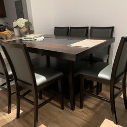 Set Of Dinning Table & 6 Chairs