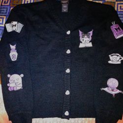 Kuromi Fortune Teller Skimmer Girls Cardigan