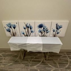 Four (4) WIJOTAVIC Small (12" Sq. Each Panel) WALL ART on CANVAS - firm price for ALL FOUR PANELS