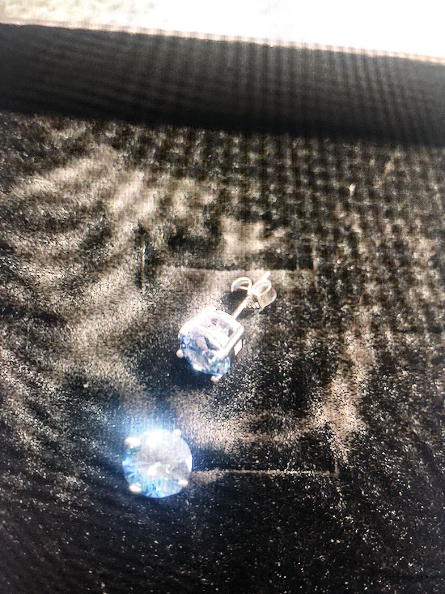 1 Carat Blue Moissanite,