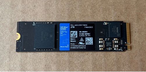 Western Digital WD Blue SN580 2TB M.2 2280 NVMe PCIe 4.0 Internal SSD