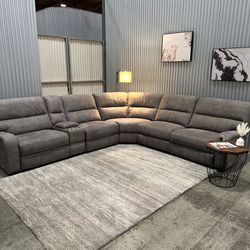 Barcalounger Amara Fabric Power Reclining Sectional - DELIVERY AVAILABLE 🚚