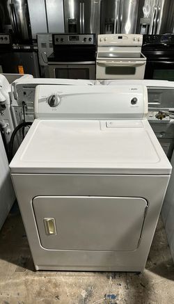 White Kenmore Dryer with AutoDry Feature