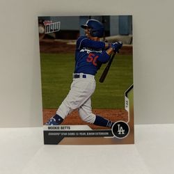 Mookie Betts Dodgers Contract Card