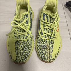 Adidas Yeezy Boost 350 V2 Semi Frozen Yellow Size 10 Authentic