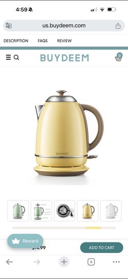 BUYDEEM K640 Classic Electric Tea Kettle, 1.7L