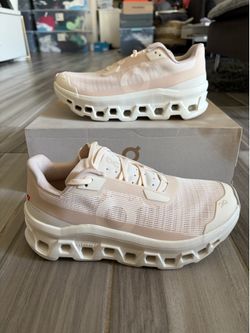 Women's On Running Cloudmonster Void Shoes - Dew Ivory - Size 8, 8.5