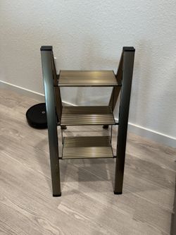 3 Step Gold Folding Ladder