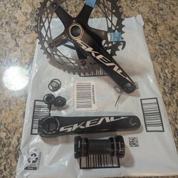 Skeace 49t Crankset With Shimano Bottom Bracket! Only Installed, Never Ridden (Read Description, Or Don't Message)