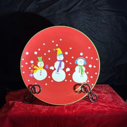 Four Pier 1 Snowball Plates For $25