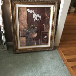 Large Vase Picture In Frame