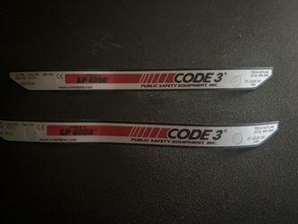 Code 3 LP 6000 Force 4 Lightbar Dome  Stickers 