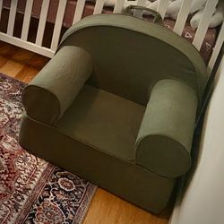 Crate & Barrel - Kids Lounge Nod Chair - Large - Green