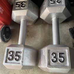 Dumbbell Set - 35 Lbs