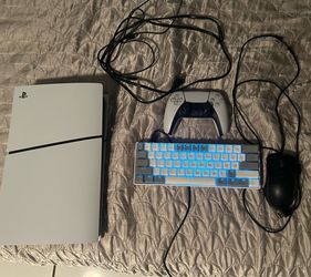 Playstation 5 Slim with keyboard and mouse
