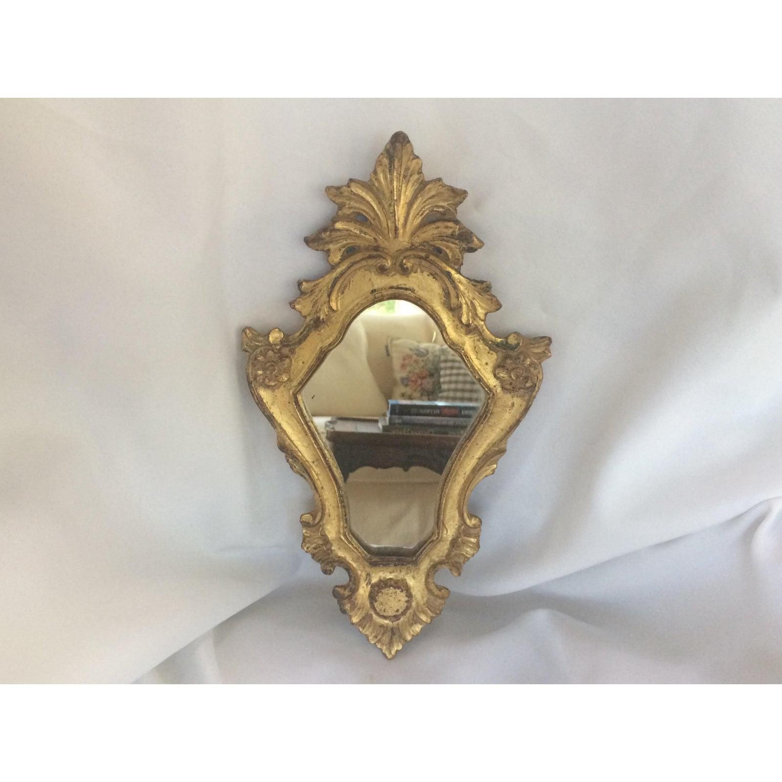 Italian Antique Gilt Wood Mirror