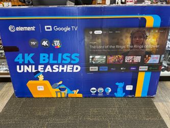ELEMENT E450AD75G 75” 4K UHD HDR GOOGLE TV (FRAMELESS)