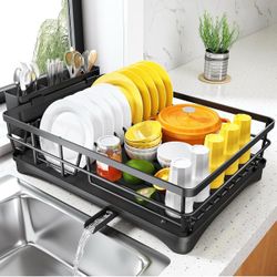 Dish Dry Rack, Black, New in Box