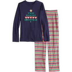 Christmas Boy Pajamas Cotton Top & Fleece Bottom-4