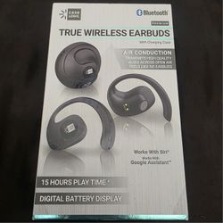 CASE LOGIC Air Conduction True Bluetooth Wireless Earbuds & Charging Case - NEW