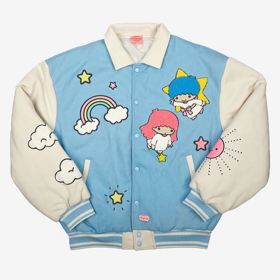 Dumbgood Sanrio Little Twin Stars Varsity Jacket XL