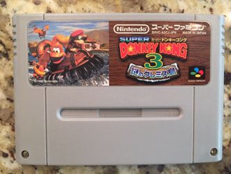 Nintendo Super Famicom Super Donkey Kong 3(Donkey Kong Country 3 Japanese Version)
