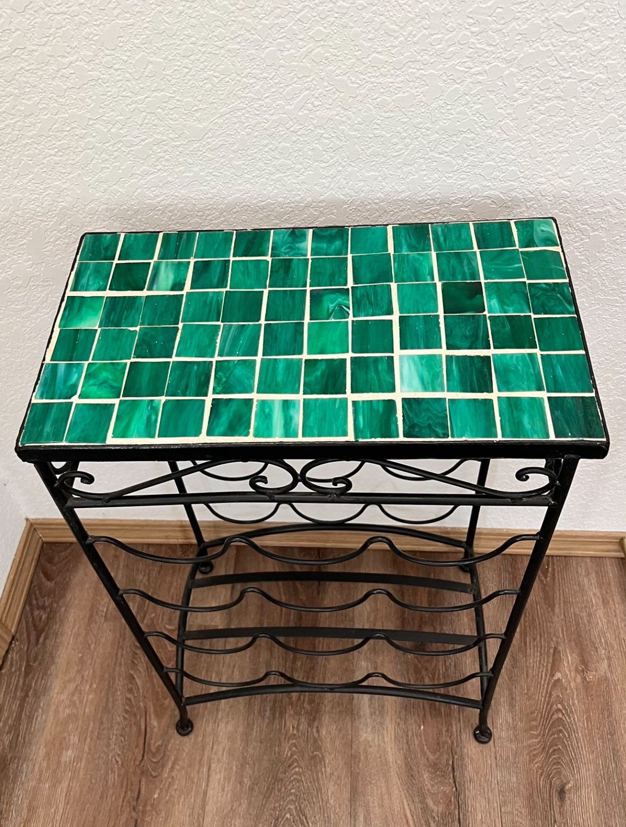 Wine rack Side Table- 26” H x 16” W x 9” D