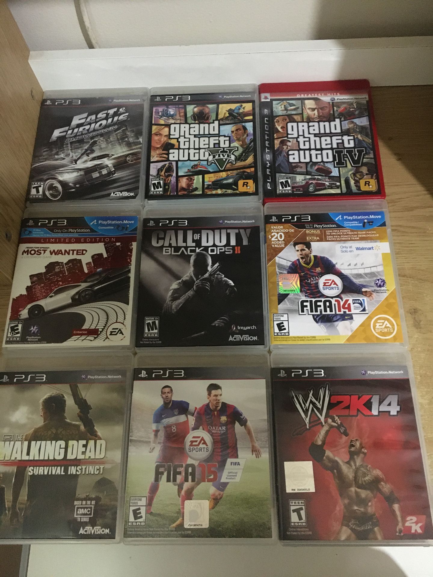 PS3 games both GTA 4 and 5 are gone