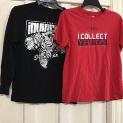 Under Armor &old navy kids shirts Large