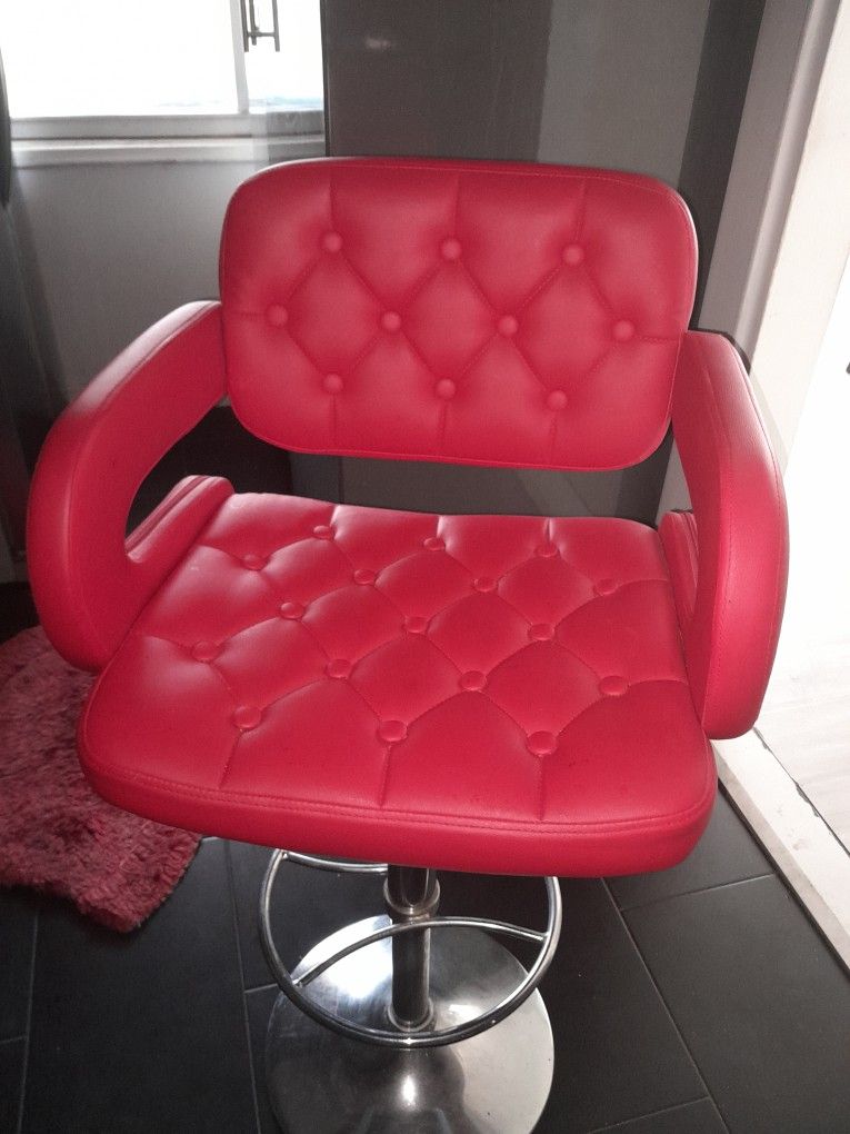 2 Red Bar Stools