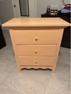 Beige Nightstand