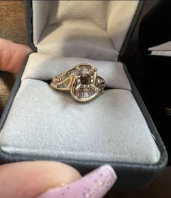 14k Gold Bridal Set Engagement Ring Mounting And Wedding Band
