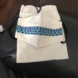 PRINTED FACE MASK, SET OF 2 WITH POUCH