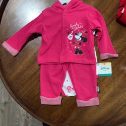 Disney Kid Clothes 3 Piece Set Minnie Mouse 
