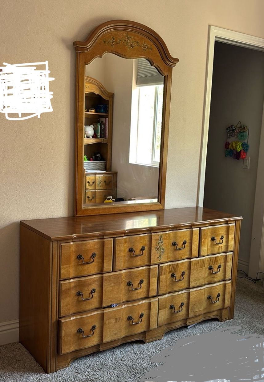 Antique Dresser and Night stand 