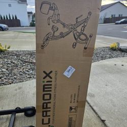 Caromix Folding Exercise Bike, 4 in 1 Stationary Magnetic Cycling Bicycle Uprigh