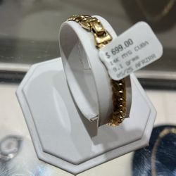 14k Cuban Bracelet 9.1 Gram 