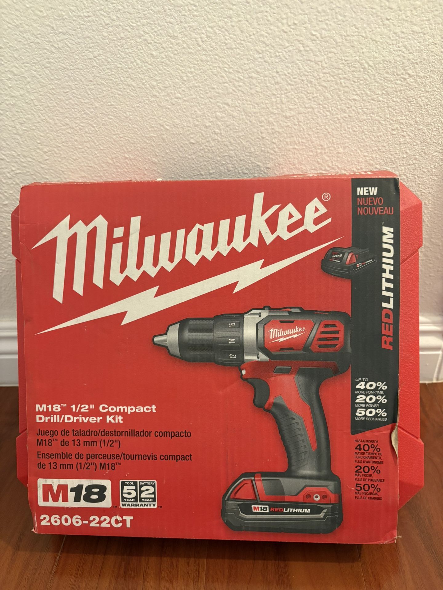Milwaukee  M18 1/2” Compact Drill/driver Kit