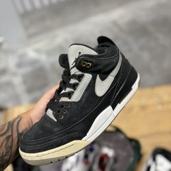 Jordan 3 Retro Tinker Black Cement Gold