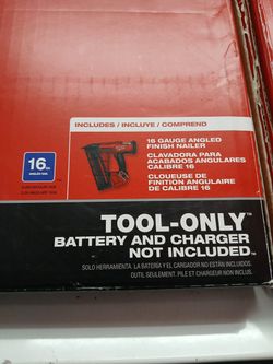 Milwaukee new 16ga finish nailer fuel