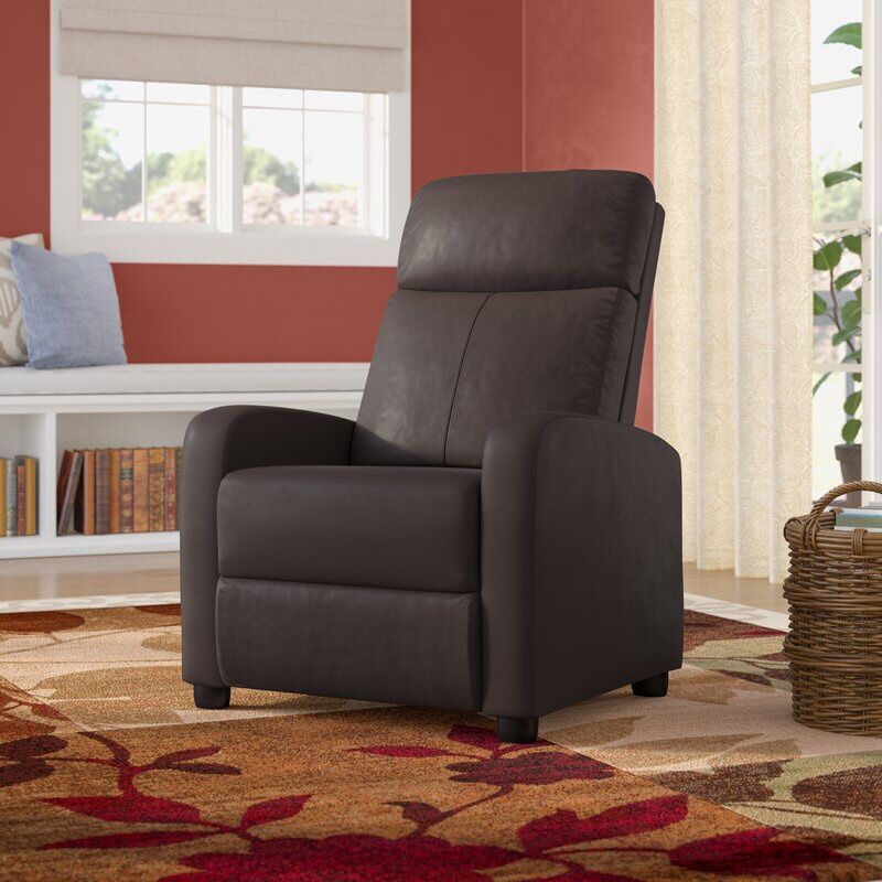 Sykora faux leather manual recliner with massage. NEW IN BOX.