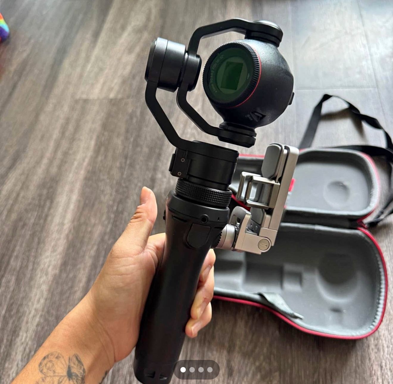 dji osmo+ and 4k handheld stabilizer gimbal combo