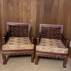 Vintage Oriental Chairs 