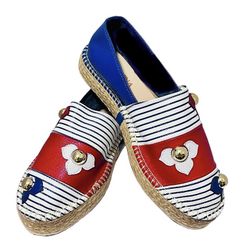 White/Red Espadrilles