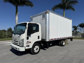 2019 Isuzu NPR HD 16 Foot Box Truck Steel Tuck away Liftgate International Freightliner Camion De Caja Cummins Diesel Hino Flatbed