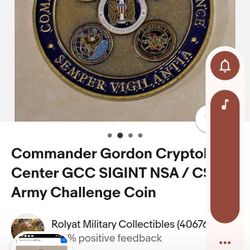 Commander Gordon Commander's Coin